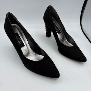 Stuart Weitzman Shoes Heels Womens Size‎ 10 Black Pumps Pointed Rhinestone Stud